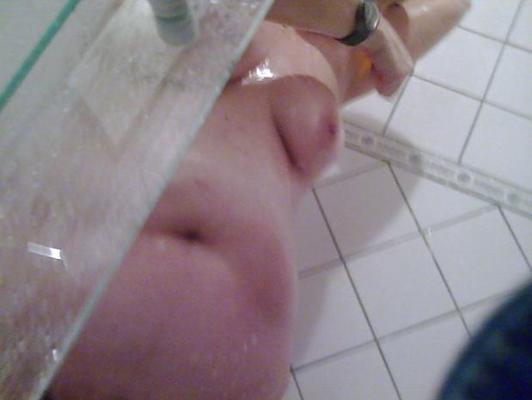 10P My bbw wife at shower 