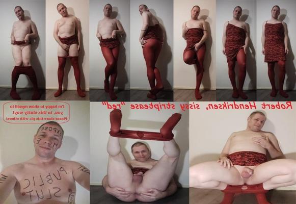 10P Robert Hendriksen - Sissy Striptease "Red" (Short Edition)