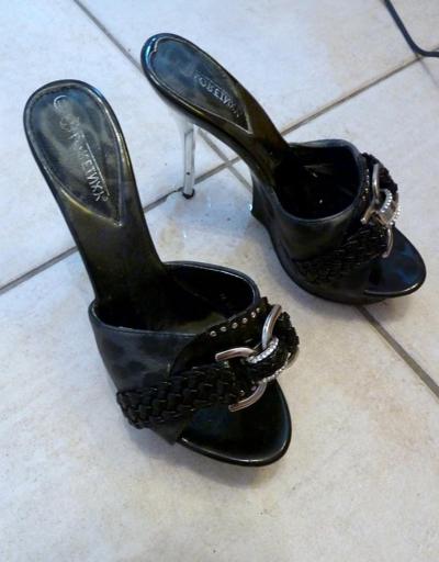 12P my wife's mules left in the bathroom