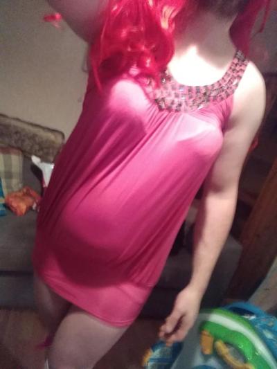 19P New Sexy Pink Dress's X