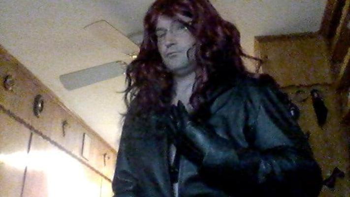 10P Leather and long wig with Misty 120s