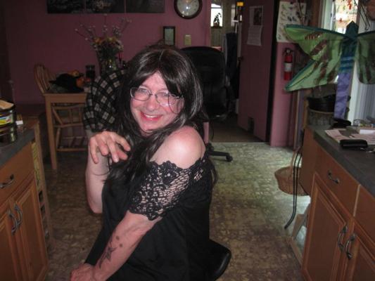 11P Trixie's new black lace outfit with surprise!