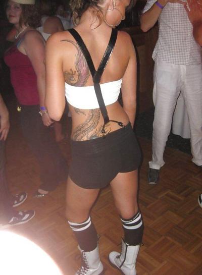 12P Bubble Butt Tattoo Chick