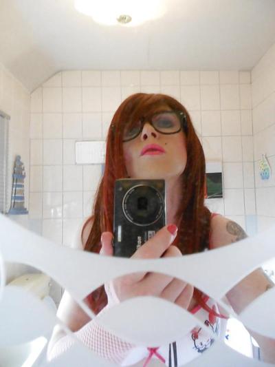 18P Pretty lil me in the bathroom