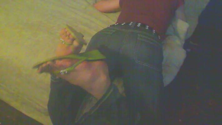 25P Teasing in jeans n shoes. then the ace of spades