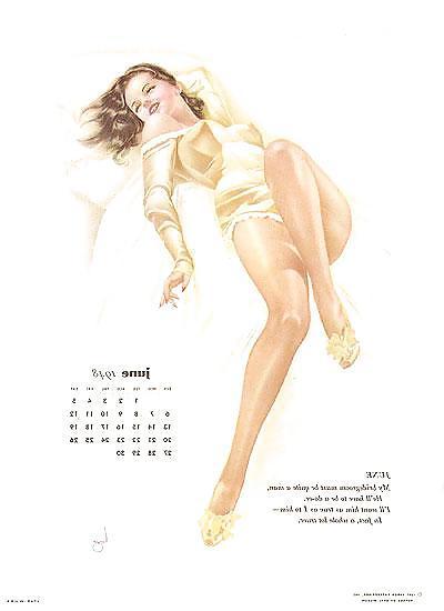13P Erotic Calendar 9 - Vargas Pin-ups 1948