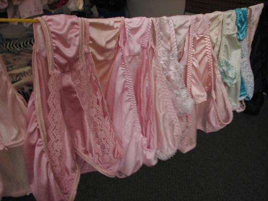25P My Nylon Panty collection hagning to dry