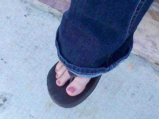 19P Wife's sexy feet, tits, and pussy