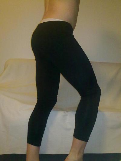 11P Leggings and white thong