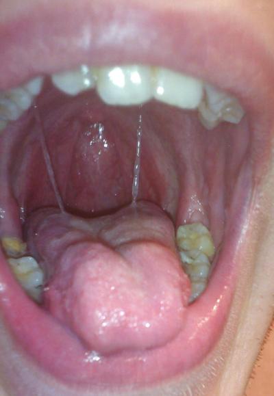 8P Sexy wet tongue and saliva