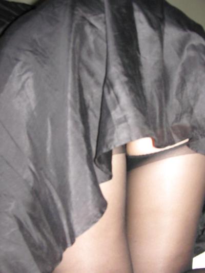 9P Black dress tease