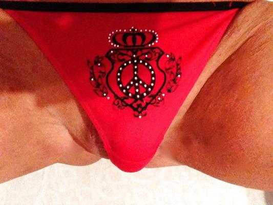 6P RED Thong