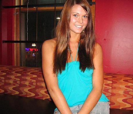 16P Teen brunette flashing in a pub