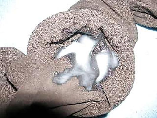 5P Cum on the Pantyhose