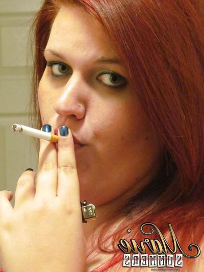 5P Marie Summers Smoking in the Hallway