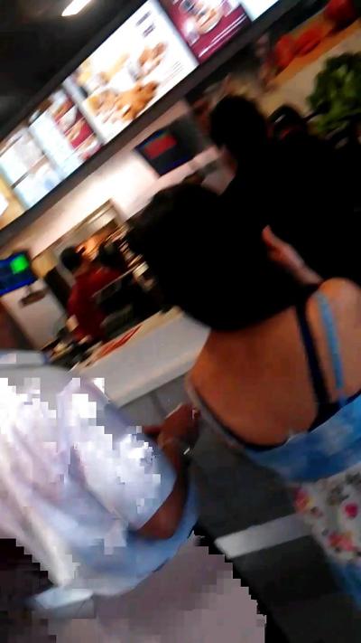 14P London indian girl in summer dress with bra strap showing