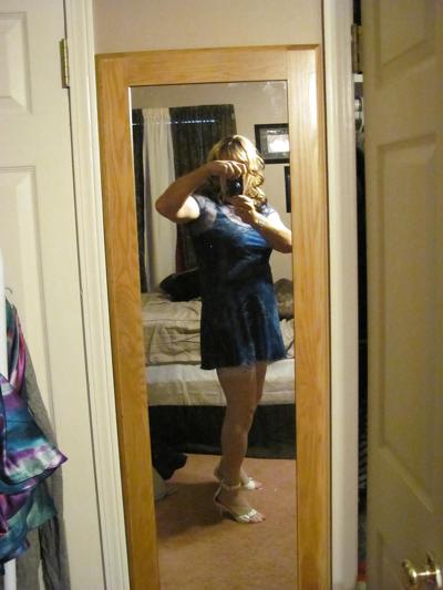 4P Pretty blue dress.