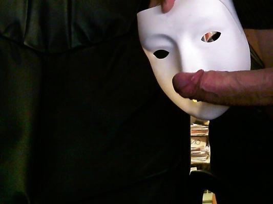 8P My dick with a mask