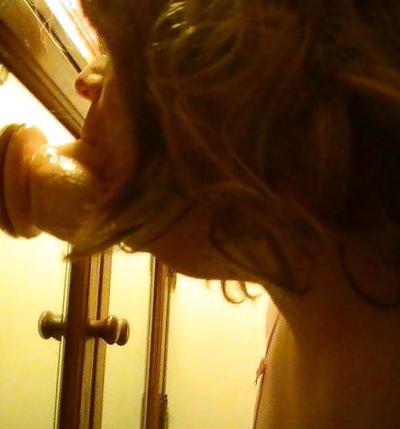 6P Deep throating my dildo