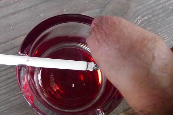 13P My cock is Mistress' ash tray