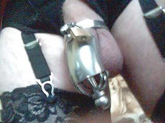10P me and new chastity, plug and girdle