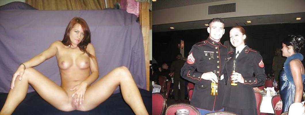 13P Dressed-undressed military girls