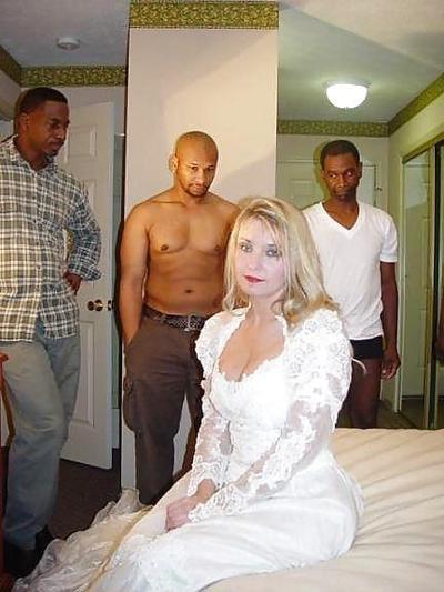 13P Horny White Bride vs. Black Cocks