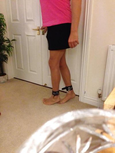 20P Bondage stockings and miniskirt