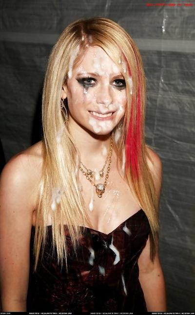 24P Avril Lavigne Cumshots und Bukkake