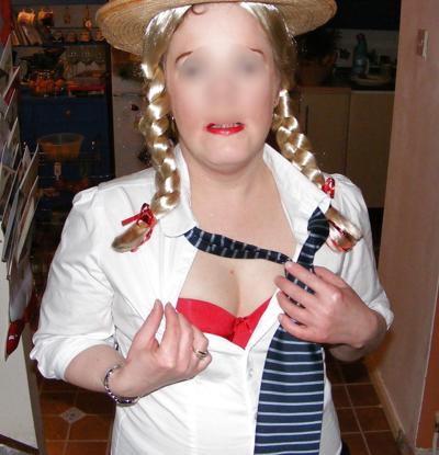 10P Cute blonde college girl