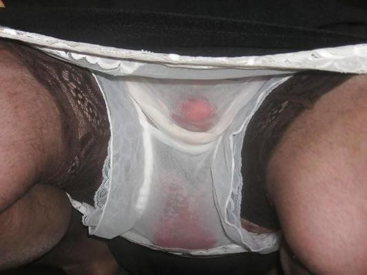7P Through my sheer slip