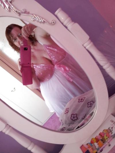 9P Pink and white baby doll nightie part 2