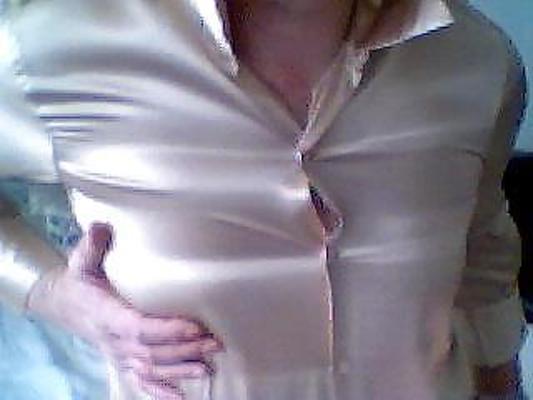 11P Gold satin blouse