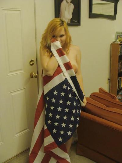 9P Thick Military wife and the American Flag