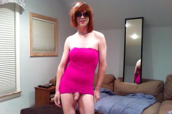 11P Pink Dress with big tits