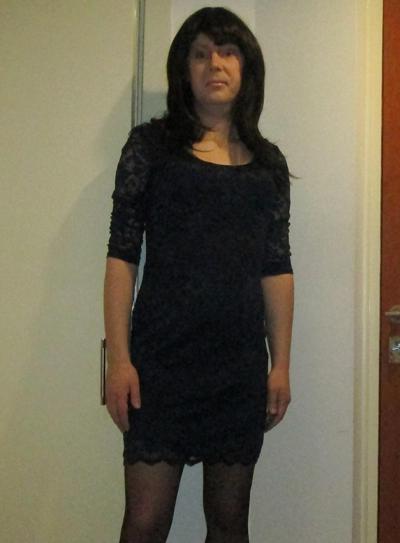 11P Sexy short lace dress and tights