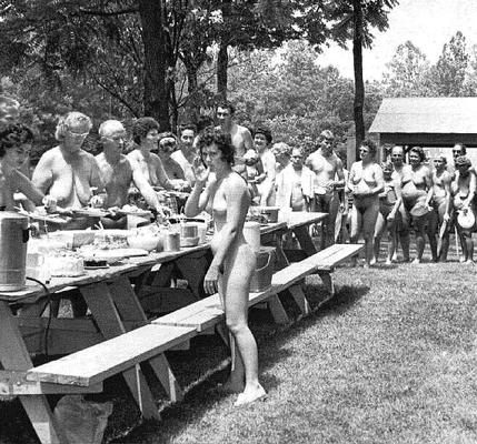 25P Vintage Nudist Camp