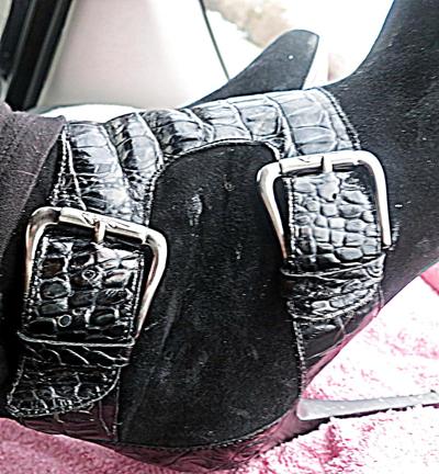 25P Donald Pliner Phython-Stiefel