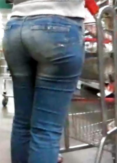 7P Culs Voyeur au Supermarché