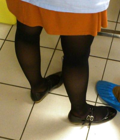 16P Teens stockings and pantyhose candid