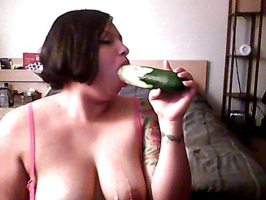 9P Me and one massive fucking cucumber!! 