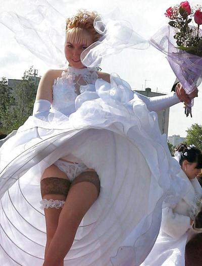 12P BRIDES wedding voyeur upskirt white panties and bra