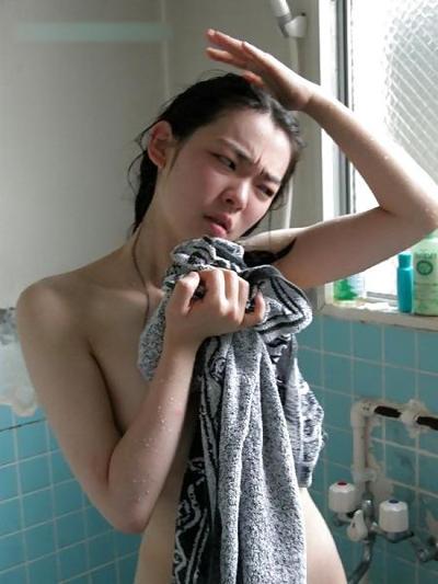 13P Chinese girl taking a shower