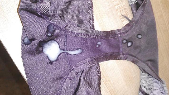 5P Cum on laundry panties 4