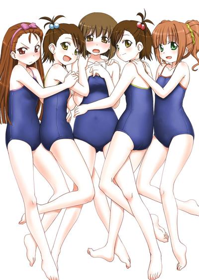 25P HENTAI Jolie fille en maillot de bain d'école