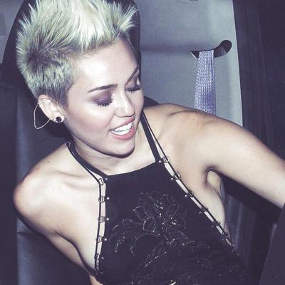 25P Sexy Dress Miley Cyrus at the Clive Davis Grammy Party 2013