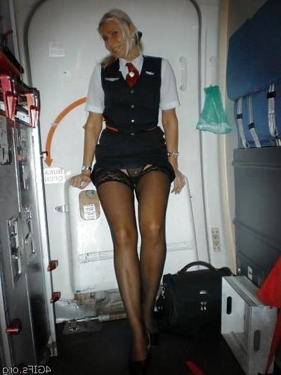 18P Sexy stewardesses, air hostess