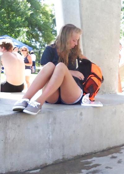 16P Nice Asses at the Swimming Pool 9 - 2 Girls hanging out