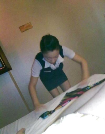 18P A young lady in hotel