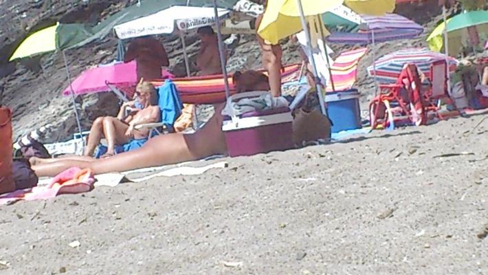 6P A day at the nude beach 